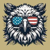 Bald Eagle American Usa 4th Of July Patriotic Funny Eagle T-Shirt