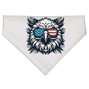 Bald Eagle American Usa 4th Of July Patriotic Funny Eagle USA-Made Doggie Bandana