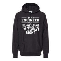 Best Engineer Art For Men Women Humor Engineering Lovers Premium Hoodie