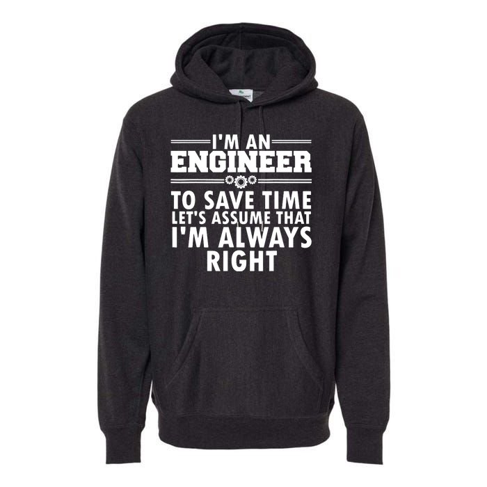 Best Engineer Art For Men Women Humor Engineering Lovers Premium Hoodie