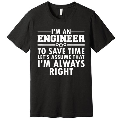 Best Engineer Art For Men Women Humor Engineering Lovers Premium T-Shirt