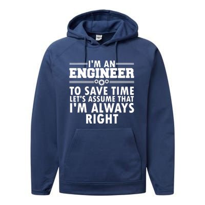 Best Engineer Art For Men Women Humor Engineering Lovers Performance Fleece Hoodie