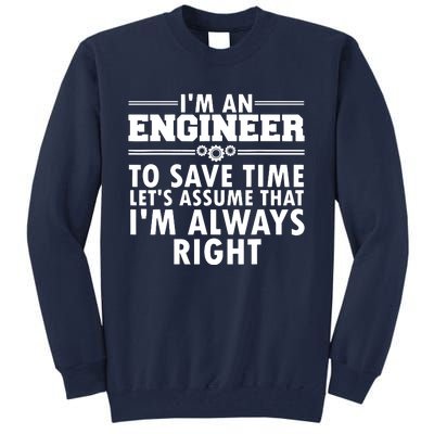 Best Engineer Art For Men Women Humor Engineering Lovers Tall Sweatshirt