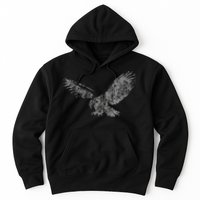 Beautiful Eagle American Bird Silhouette Flying Vintage Usa Hoodie