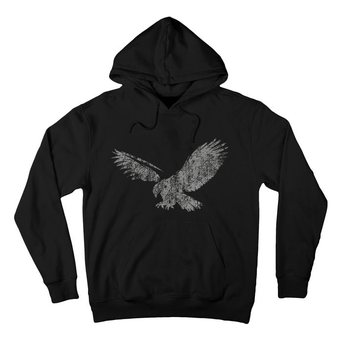 Beautiful Eagle American Bird Silhouette Flying Vintage Usa Hoodie