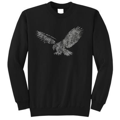 Beautiful Eagle American Bird Silhouette Flying Vintage Usa Sweatshirt