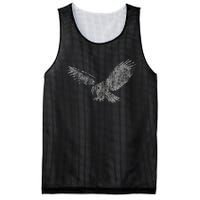 Beautiful Eagle American Bird Silhouette Flying Vintage Usa Mesh Reversible Basketball Jersey Tank