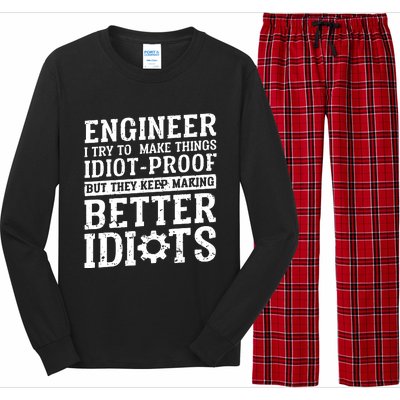 Best Engineer Art For Men Women Mechanical Engineering Lover Long Sleeve Pajama Set