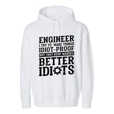 Best Engineer Art For Men Women Mechanical Engineering Lover Garment-Dyed Fleece Hoodie