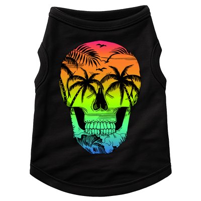 Beach Abstract Skull Doggie Tank
