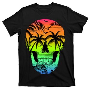 Beach Abstract Skull T-Shirt