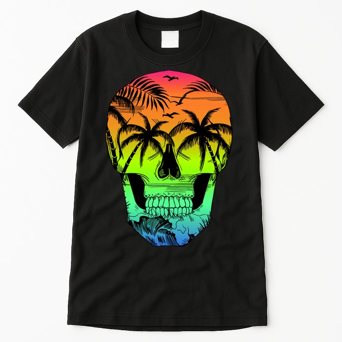 Beach Abstract Skull Tall T-Shirt