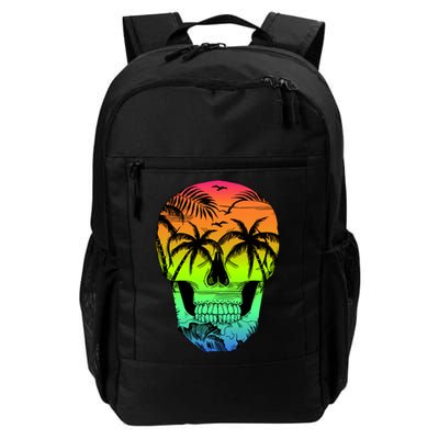 Beach Abstract Skull Backpack