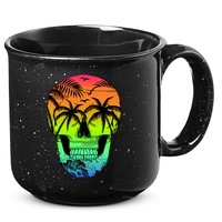 Beach Abstract Skull 15oz Campfire Ceramic Mug