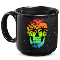 Beach Abstract Skull 15oz Campfire Ceramic Mug