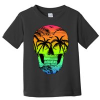 Beach Abstract Skull Toddler T-Shirt