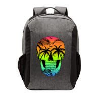 Beach Abstract Skull Vector Backpack