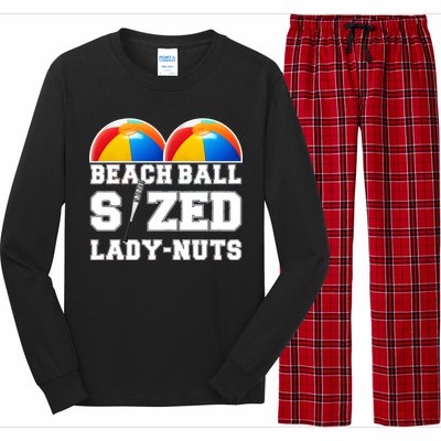 Beach Ball Sized Lady Nuts Lucille Baseball Bat Long Sleeve Pajama Set