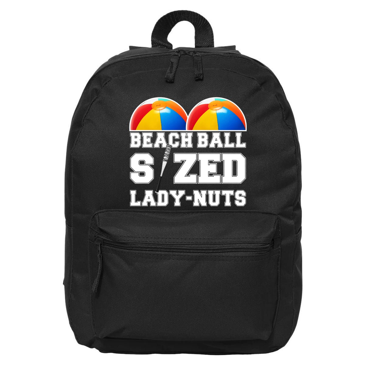 Beach Ball Sized Lady Nuts Lucille Baseball Bat 16 in Basic Backpack
