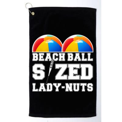 Beach Ball Sized Lady Nuts Lucille Baseball Bat Golf Towel