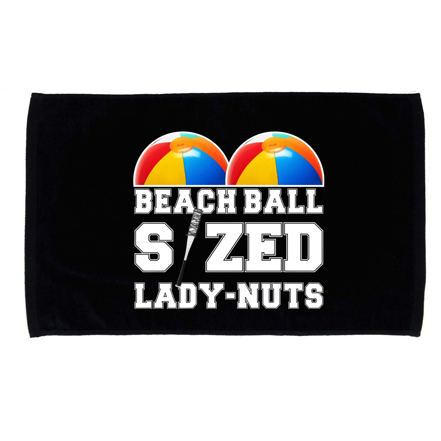Beach Ball Sized Lady Nuts Lucille Baseball Bat Microfiber Hand Towel