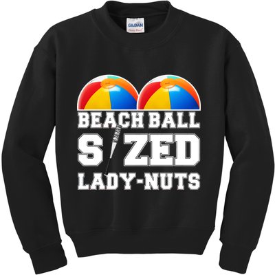 Beach Ball Sized Lady Nuts Lucille Baseball Bat Kids Sweatshirt