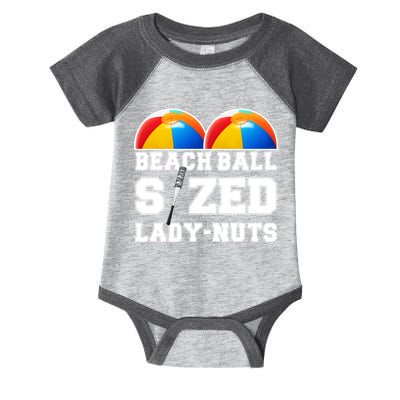 Beach Ball Sized Lady Nuts Lucille Baseball Bat Infant Baby Jersey Bodysuit