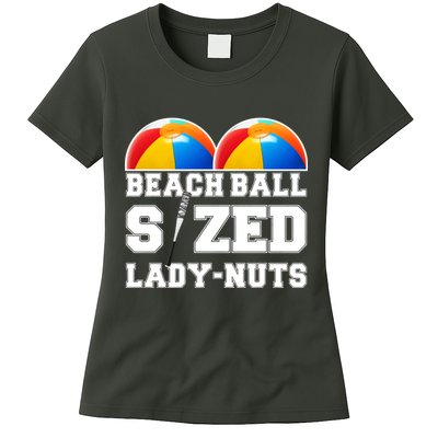 Beach Ball Sized Lady Nuts Lucille Baseball Bat Womens T-Shirt