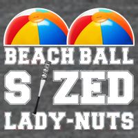 Beach Ball Sized Lady Nuts Lucille Baseball Bat Zip Tote Bag