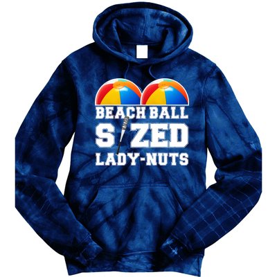 Beach Ball Sized Lady Nuts Lucille Baseball Bat Tie Dye Hoodie