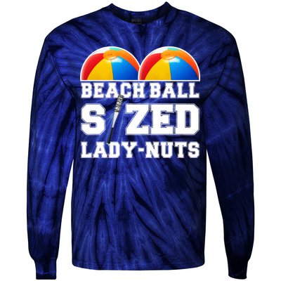 Beach Ball Sized Lady Nuts Lucille Baseball Bat Tie-Dye Long Sleeve Shirt