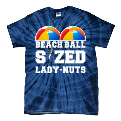 Beach Ball Sized Lady Nuts Lucille Baseball Bat Tie-Dye T-Shirt