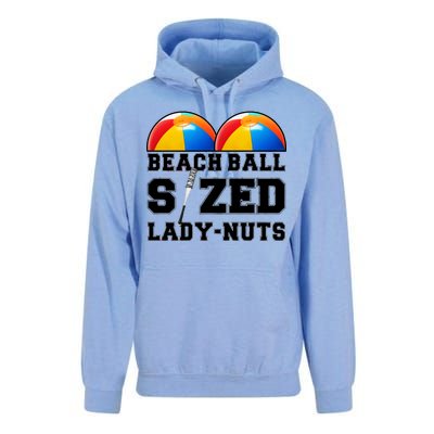 Beach Ball Sized Lady Nuts Lucille Baseball Bat Unisex Surf Hoodie