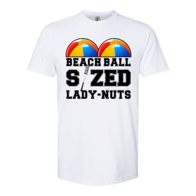 Beach Ball Sized Lady Nuts Lucille Baseball Bat Softstyle® CVC T-Shirt