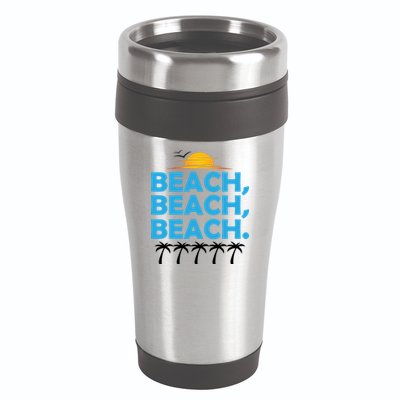 Beach Beach Beach 16oz Travel Tumbler