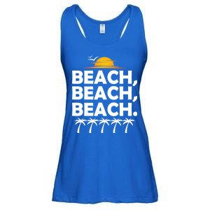 Beach Beach Beach Ladies Essential Flowy Tank