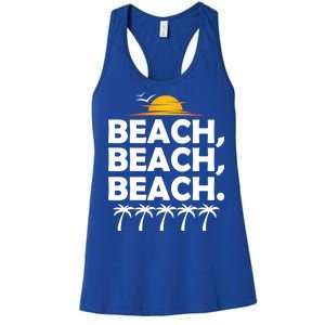 Beach Beach Beach Women's Racerback Tank