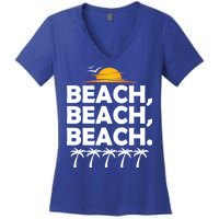 Beach Beach Beach Women's V-Neck T-Shirt