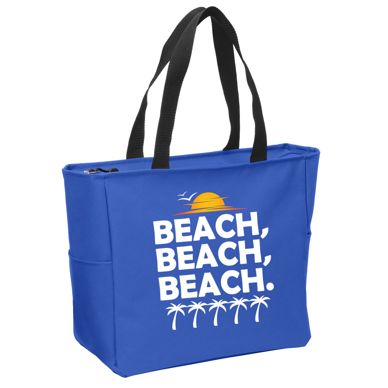 Beach Beach Beach Zip Tote Bag