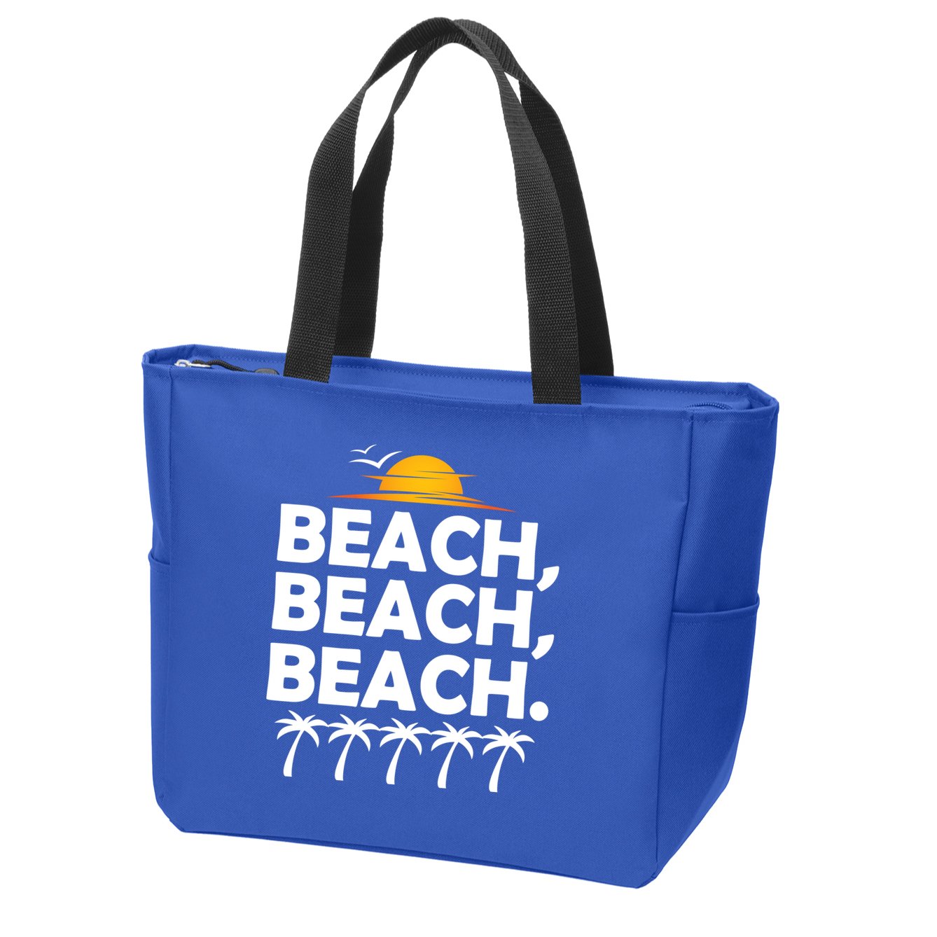 Beach Beach Beach Zip Tote Bag