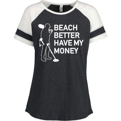 Beach Better Have My Money Enza Ladies Jersey Colorblock Tee