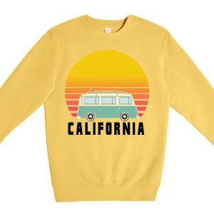 Beach Bum California Hippie Van Premium Crewneck Sweatshirt