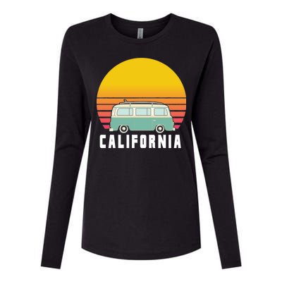 Beach Bum California Hippie Van Womens Cotton Relaxed Long Sleeve T-Shirt