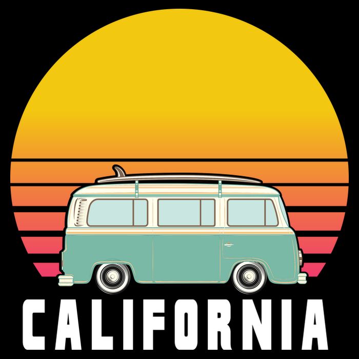 Beach Bum California Hippie Van Apron