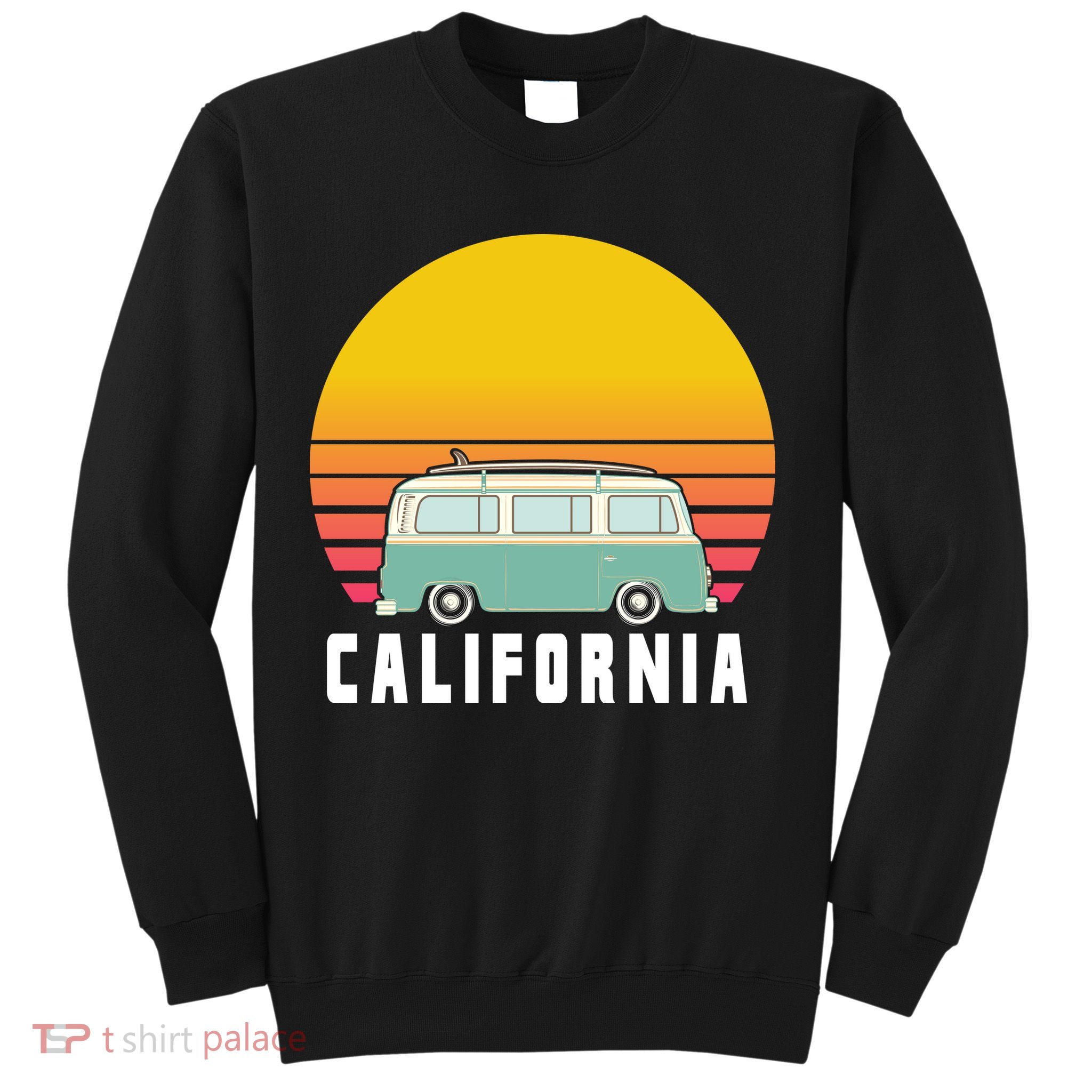 Beach Bum California Hippie Van Sweatshirt