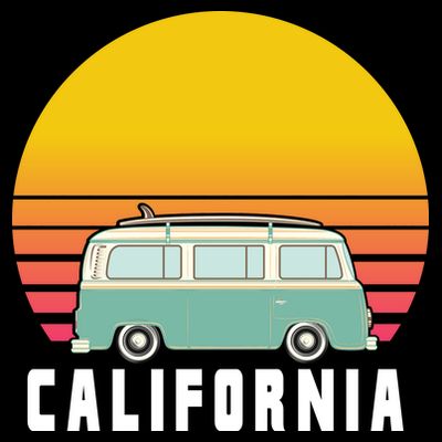 Beach Bum California Hippie Van T-Shirt