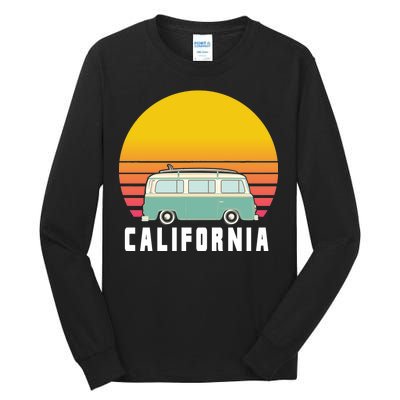 Beach Bum California Hippie Van Tall Long Sleeve T-Shirt