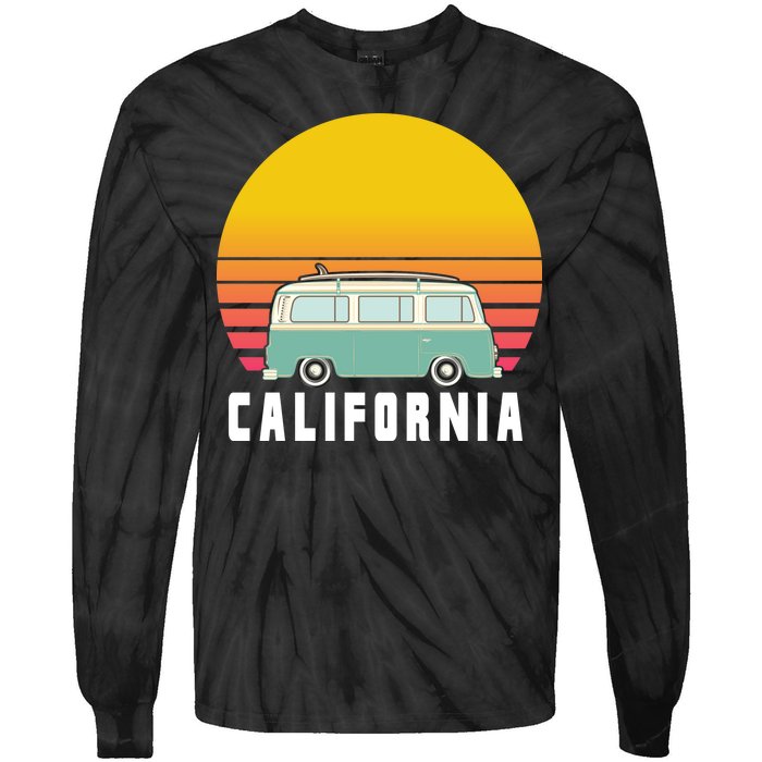 Beach Bum California Hippie Van Tie-Dye Long Sleeve Shirt