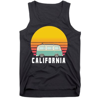 Beach Bum California Hippie Van Tank Top