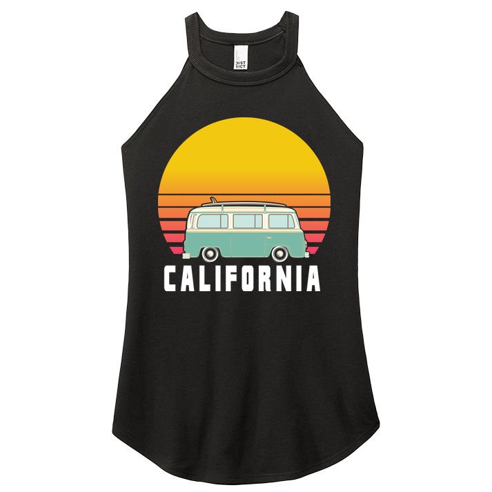 Beach Bum California Hippie Van Women's Perfect Tri Rocker Tank